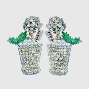 Derby Mint Julep Earrings